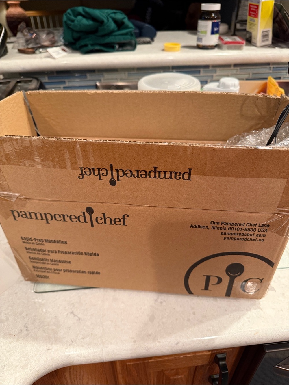 Pampered Chef Rapid Prep Spiral Slicer & Mandoline - Lime Green and Gray - Picture 4 of 5